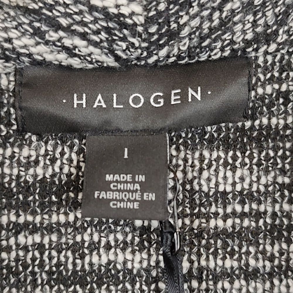 Halogen Knit Asymmetrical Zip Front Moto Jacket - Picture 2 of 13